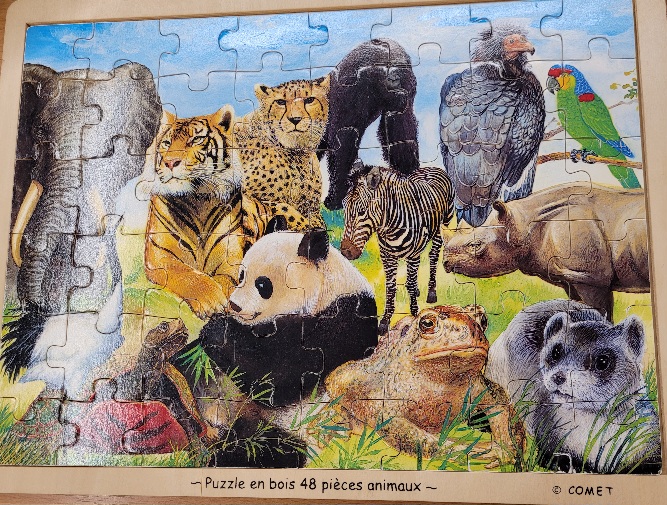 PUZZLE ANIMAUX SAUVAGES